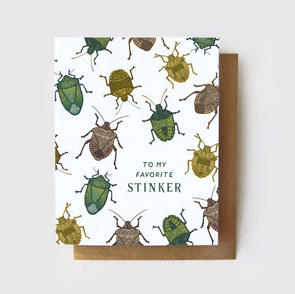 To My Favorite Stinker Stinkbug Greeting Card