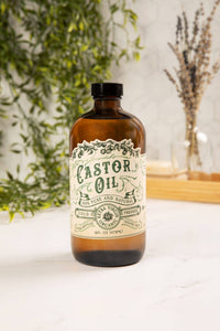 Organic Cold Pressed Castor Oil Hexane Free USA bottled