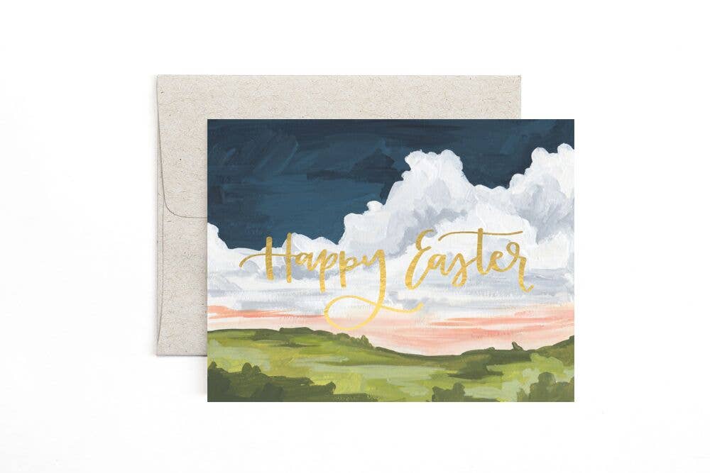 Easter Landscape Holiday Greeting Card