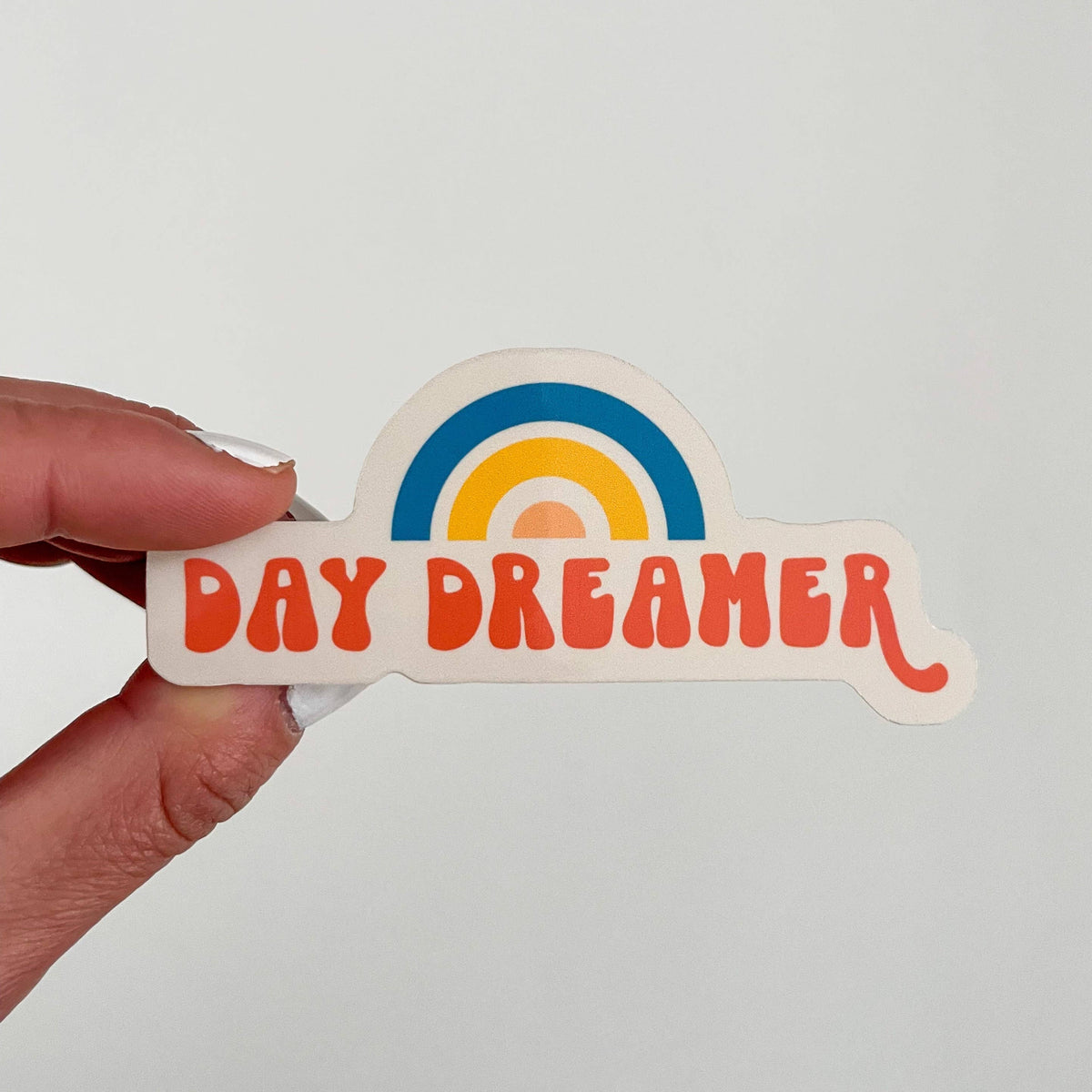 Day Dreamer - Retro Rainbow Water Resistant Sticker