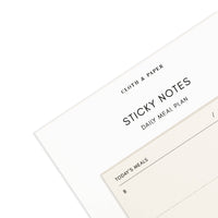 Daily Meal Plan Sticky Notes