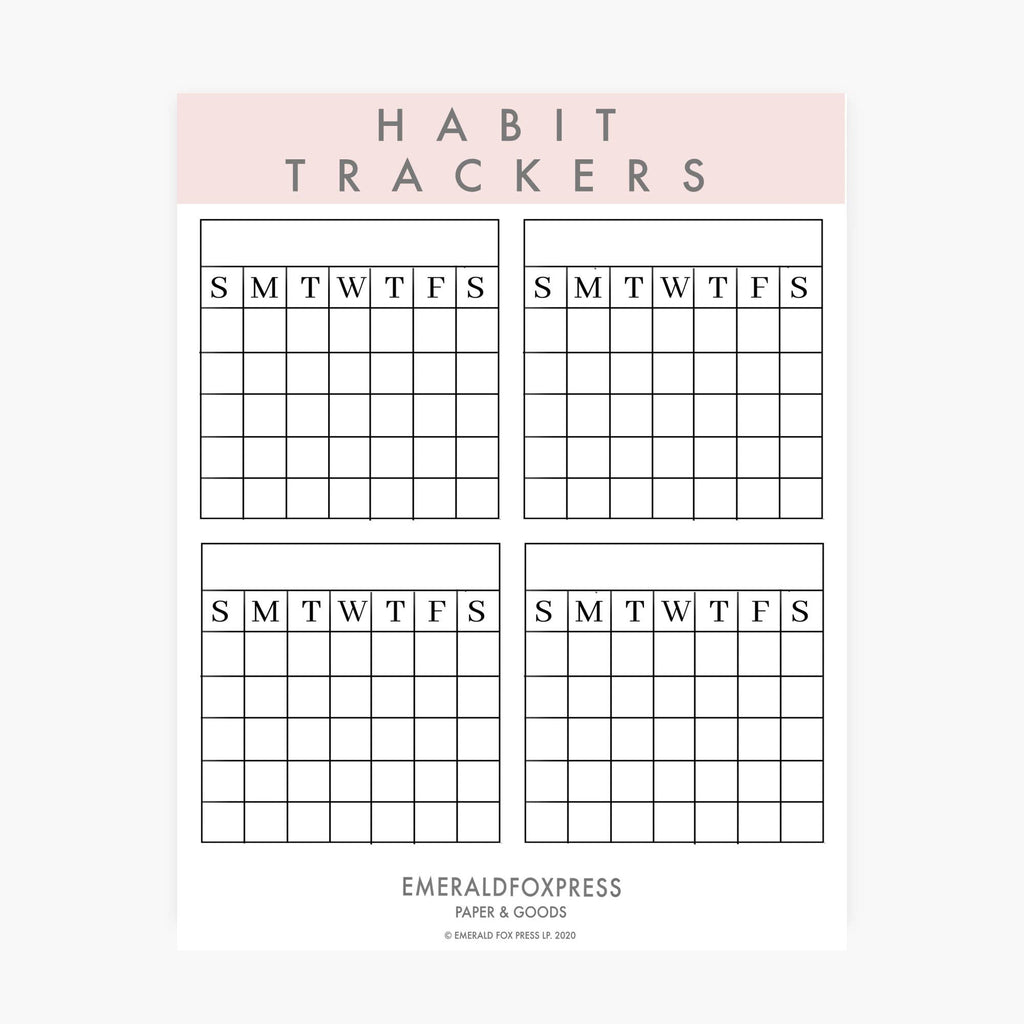 Habit Trackers - Planner Stickers – Trolley Square Market