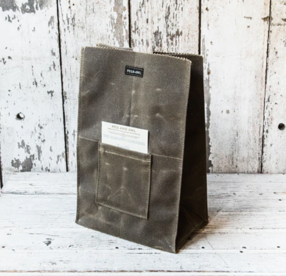 Waxed Canvas Lunch Bag