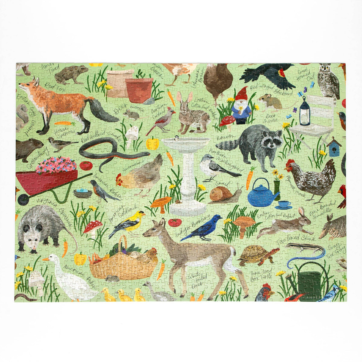 Critters In The Garden - 1000 Piece Jigsaw Puzzle