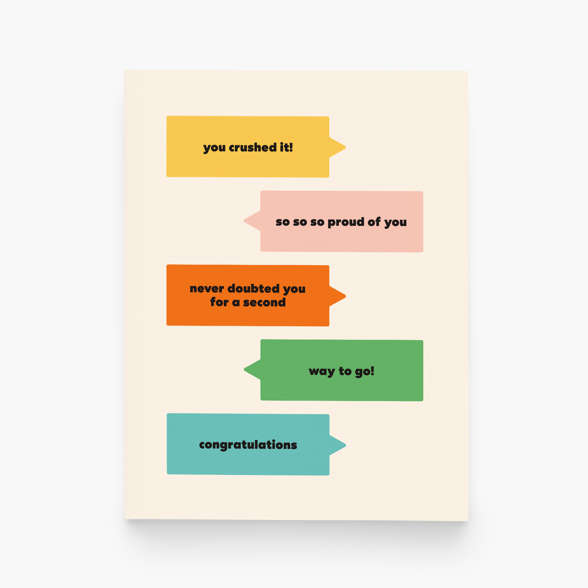 Congrats Text Messages Greeting Card