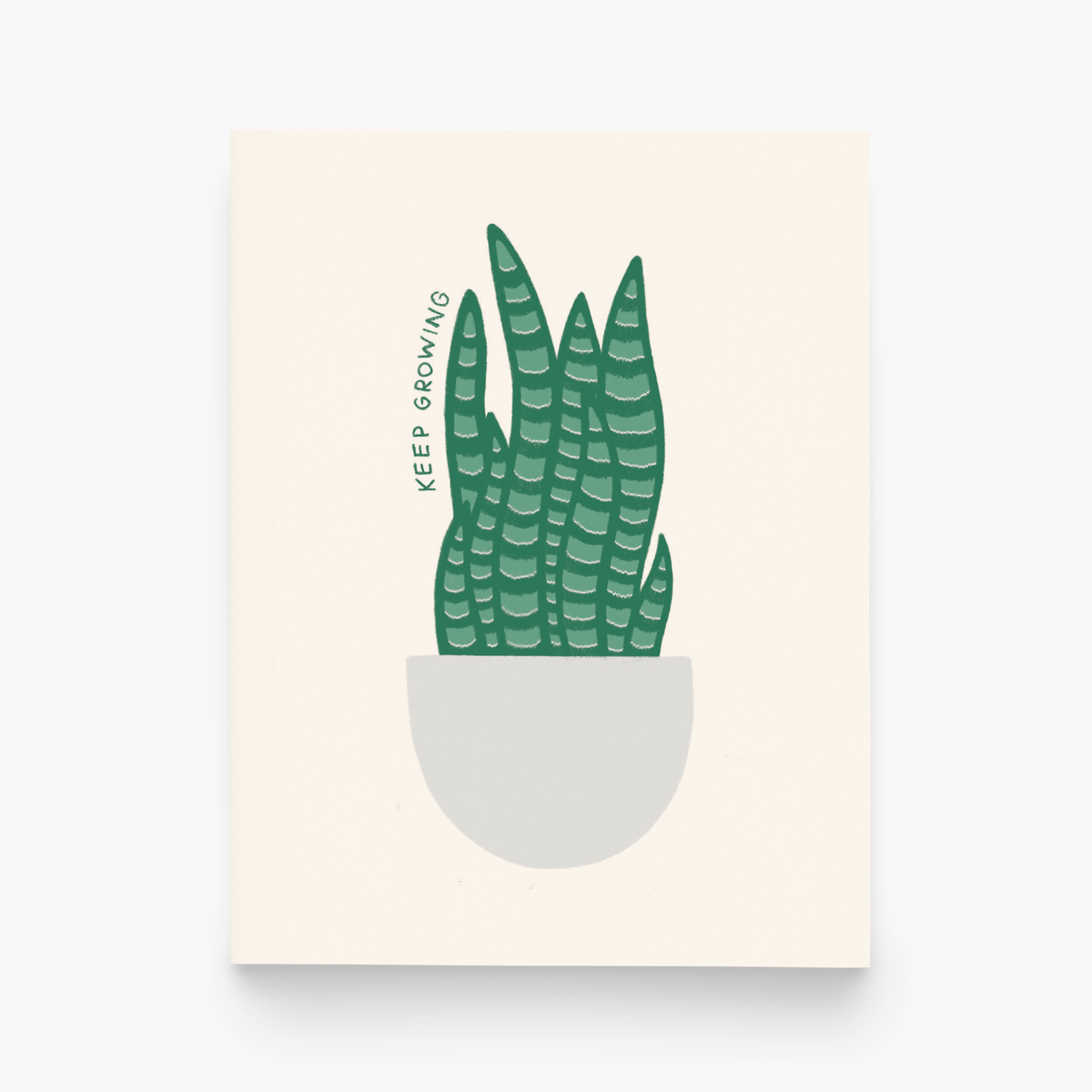 Keep Growing Plant Thinking of You Greeting Card