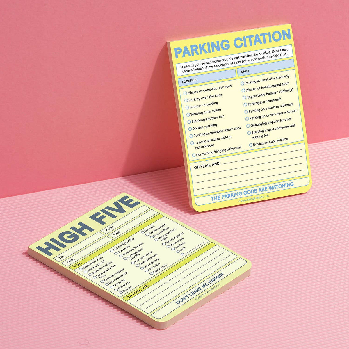 Parking Citation Nifty Note Pad (Pastel Version)