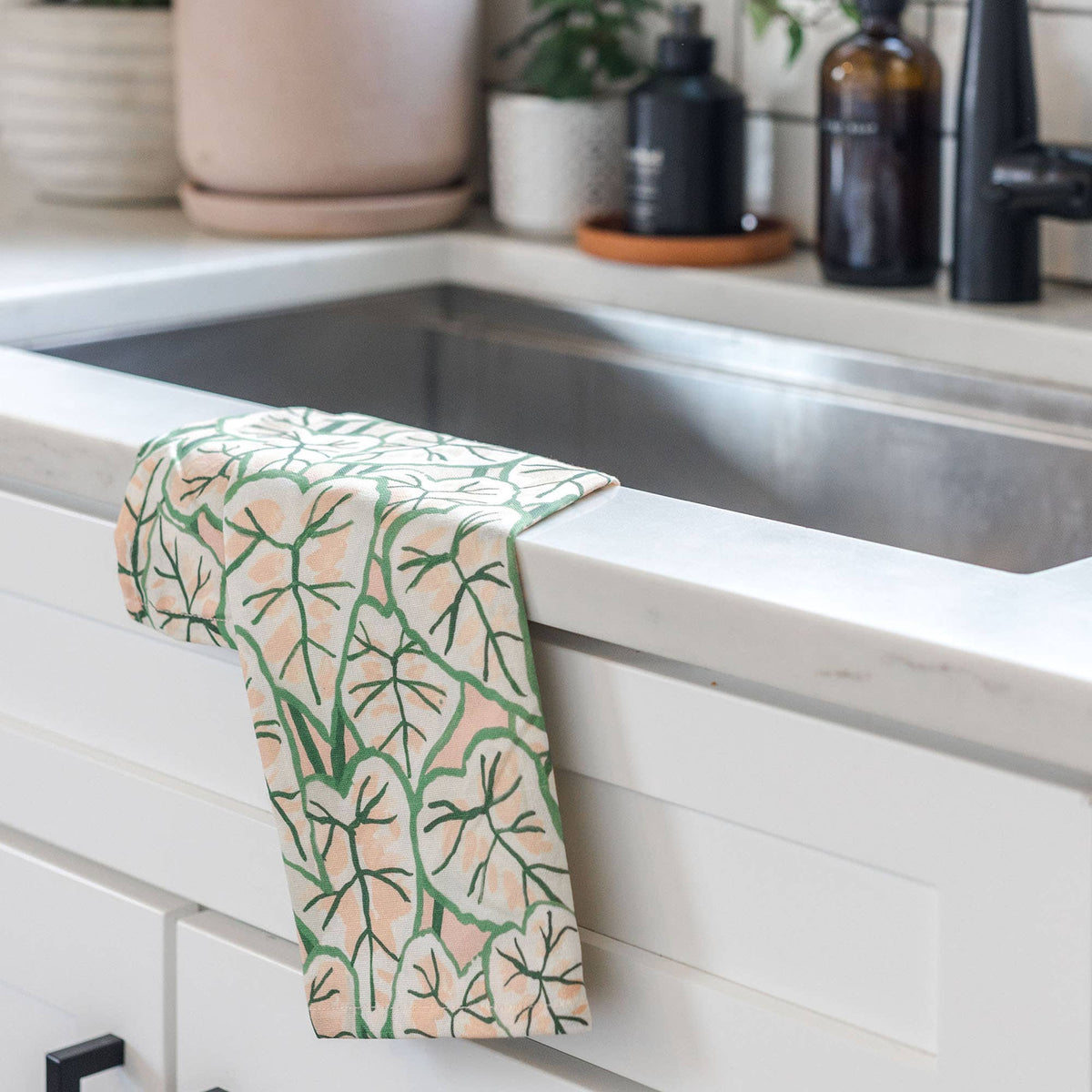 Marie Moir Leaves Kitchen Towel
