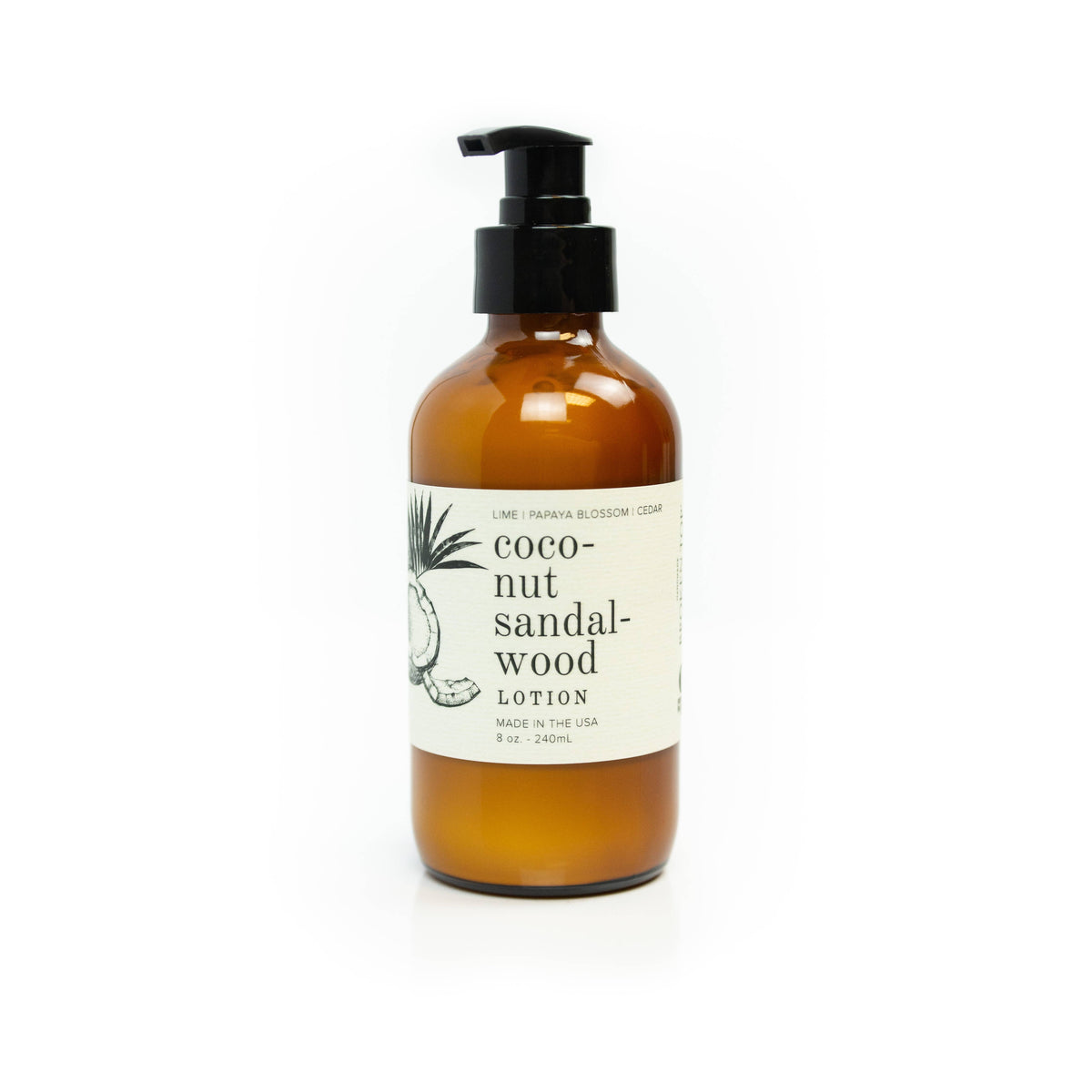 Coconut Sandalwood Lotion 8 oz