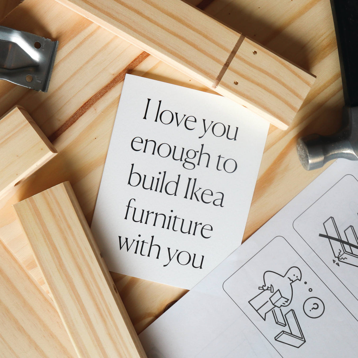 Build Ikea with You Greeting Card