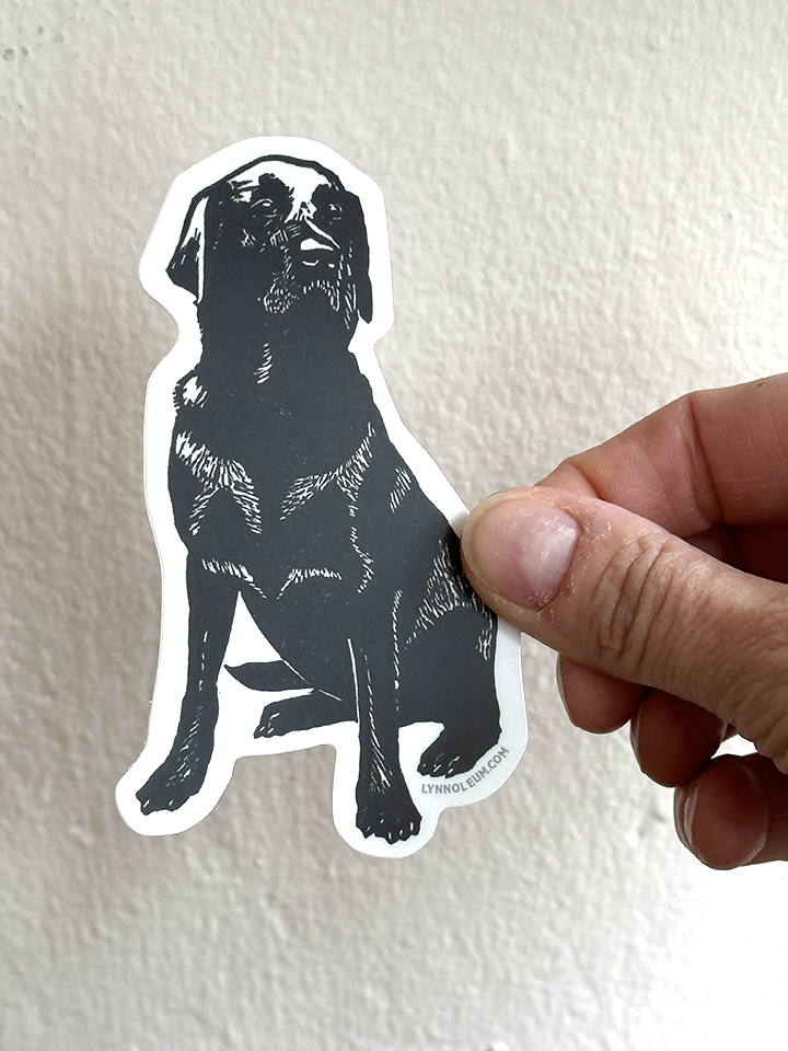 Black Lab STICKER