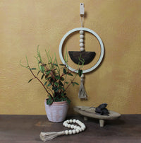 Celestial Wall Hanging with Half Circle, Wood