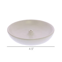 Luna Incense Holder - Round - Matte White