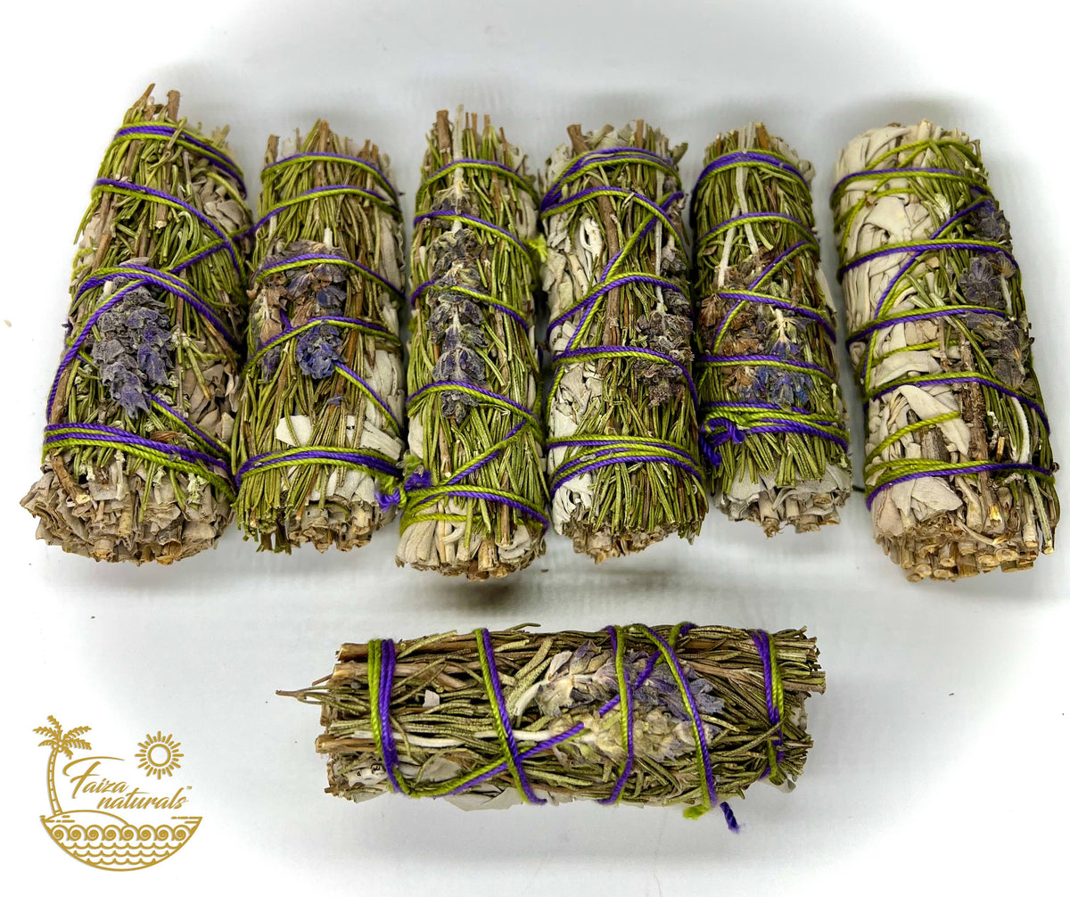 Lavender with Rosemary and White Sage Bundles