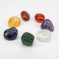 Gemstone Chakra Pouch 7 Chakra Tumbled Stones & bag