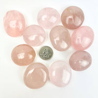 Rose Quartz Palmstone | 35-40mm | Madagascar