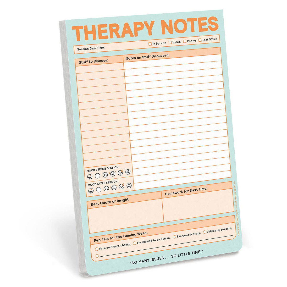 Therapy Notes Pad (Pastel Version)