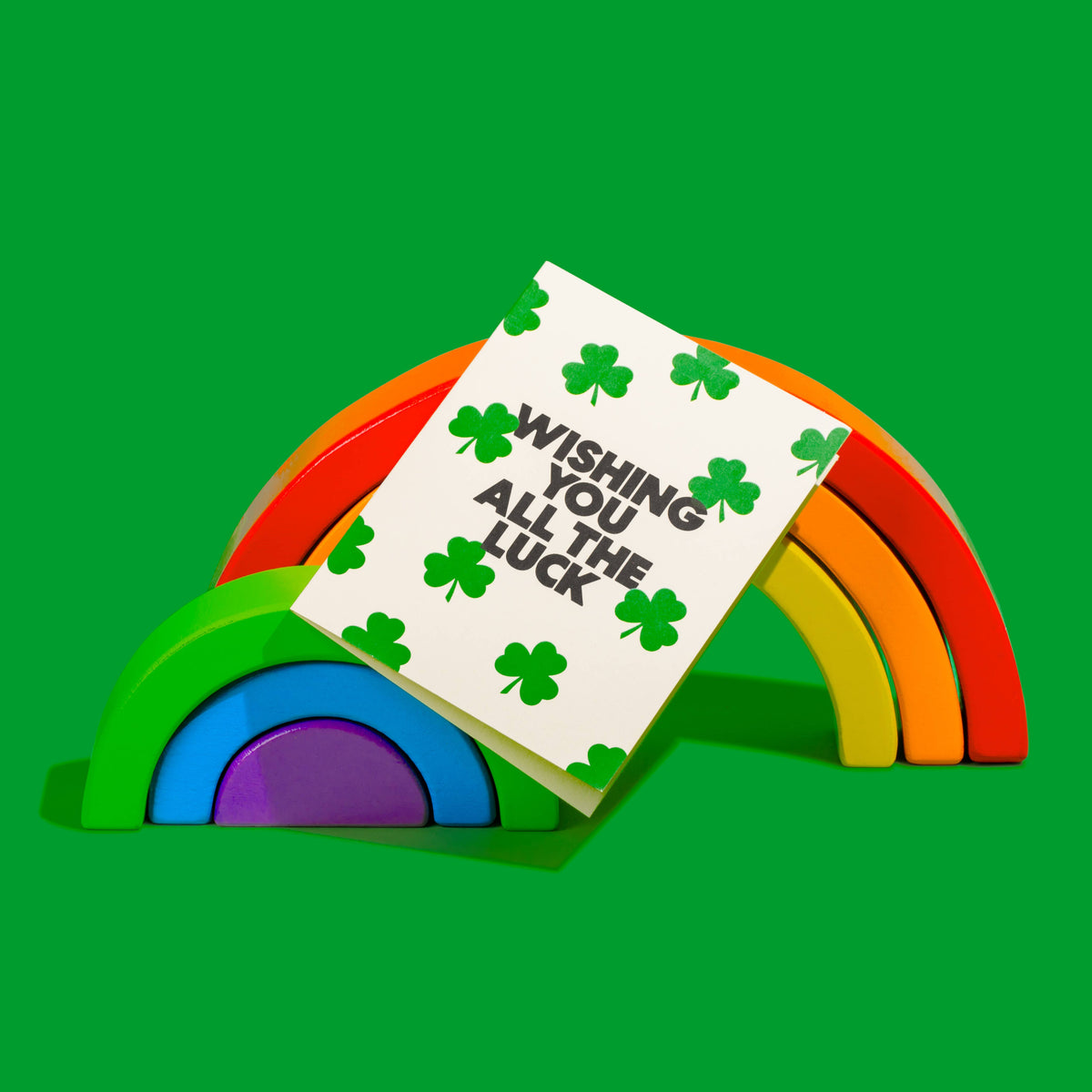 Wishing You All The Luck Greeting Card