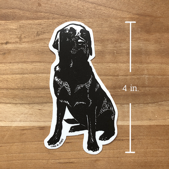 Black Lab STICKER