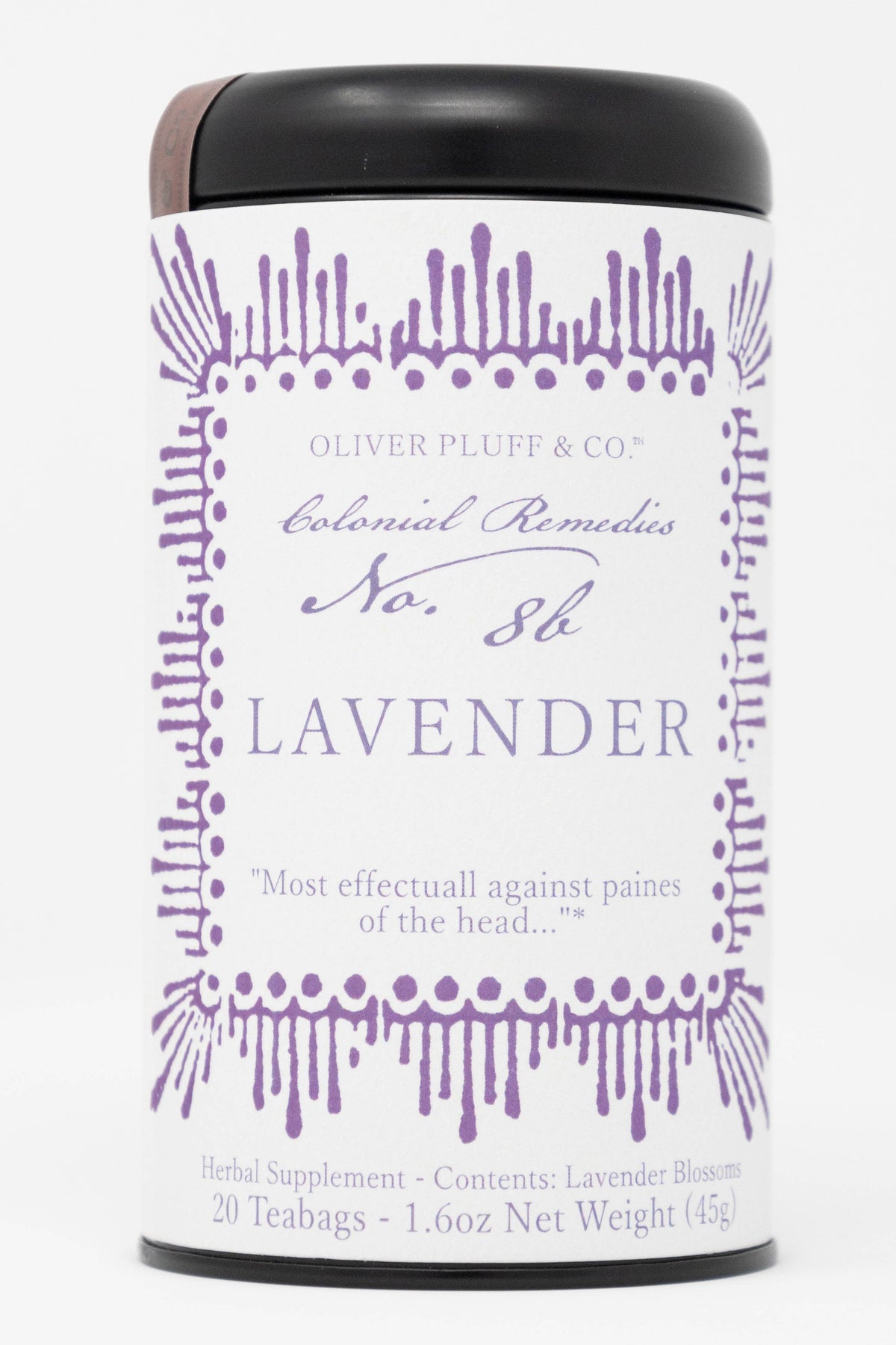 Colonial Remedies No. 8 - Pure Lavender Tea Bags