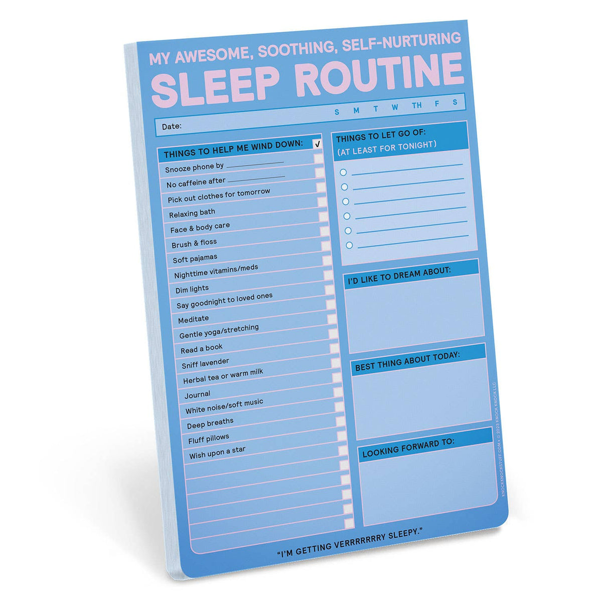 Sleep Routine Pad (Pastel Version)