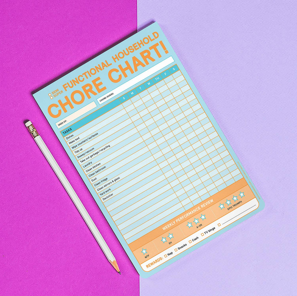 Chore Chart Big & Sticky Notepads