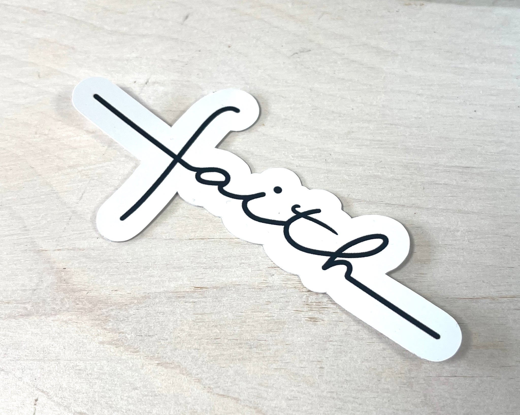 Faith cross sticker