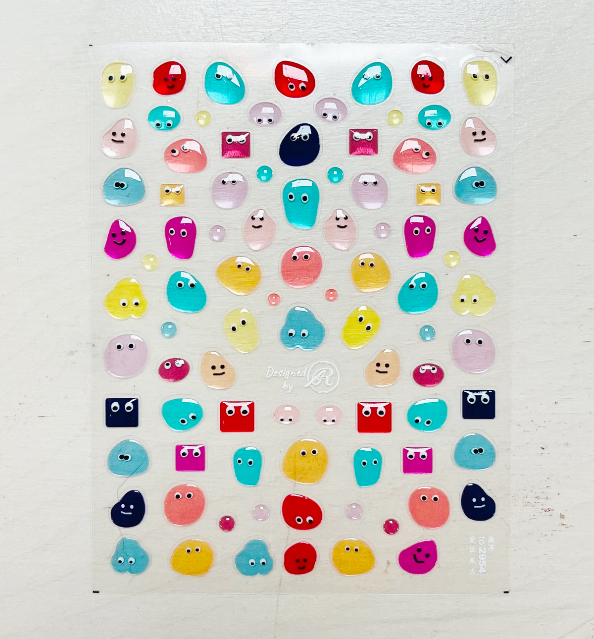 Nail Art Smile Jelly Stickers