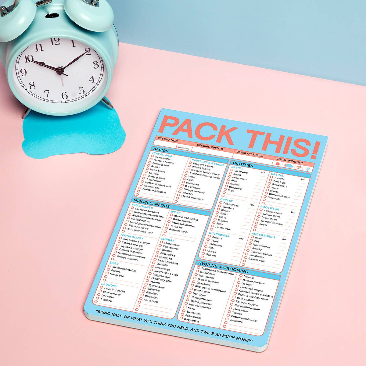 Pack This (Refresh) Pad (Pastel Version)