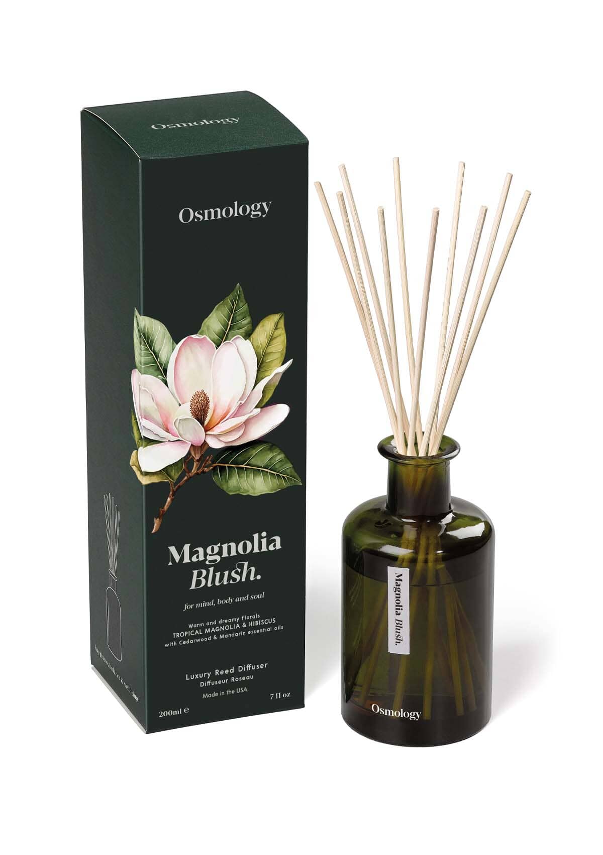 Magnolia Blush Reed Diffuser - Magnolia, Hibiscus, Cedarwood and Mandarin