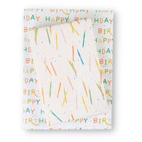 Candles / Happy Birthday  • Double-Sided Eco Wrapping Paper