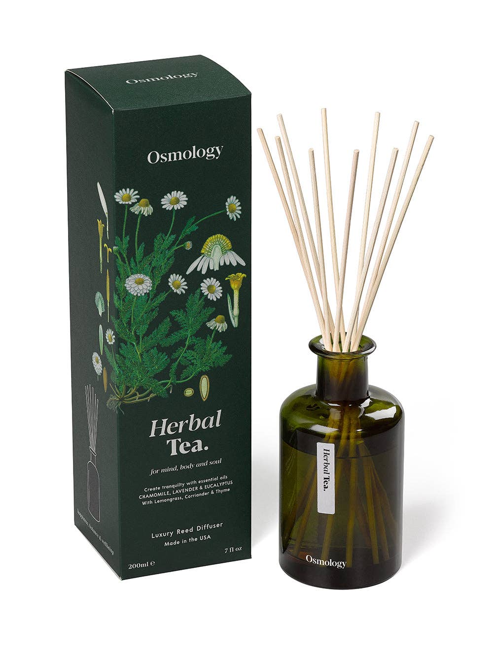 Herbal Tea Reed Diffuser - Chamomile Lavender and Eucalyptus