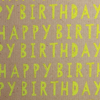 Neon Kraft Glitter Rollwrap (display box 38 rolls) Everyday