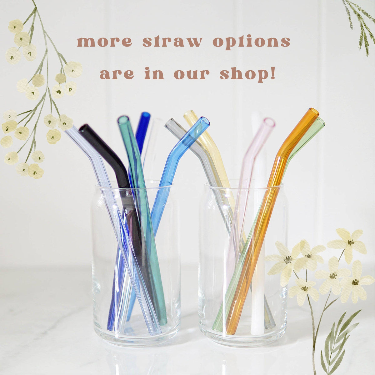 Purple Bent Glass Straw