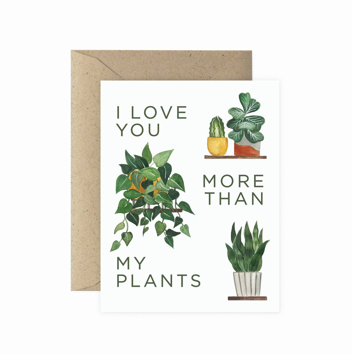 My Plants Greeting Card | Valentine's Love Friendship
