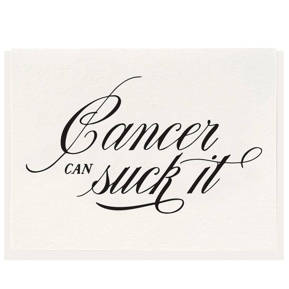 Cancer Sucks - Letterpress Card