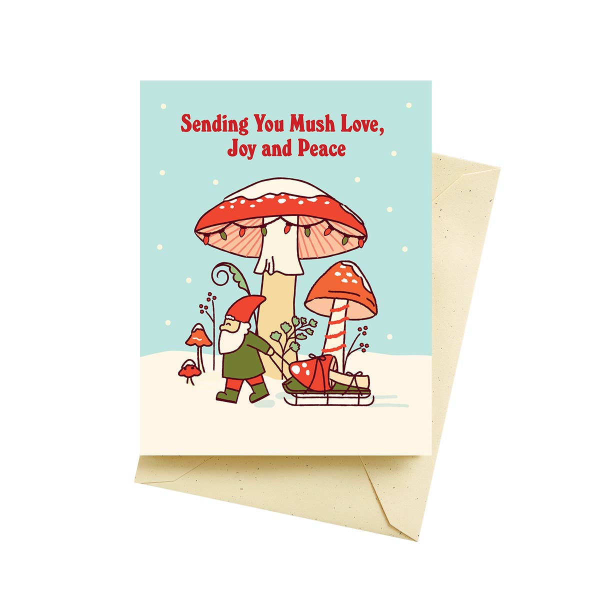 Mushroom Trees Holiday Cards
