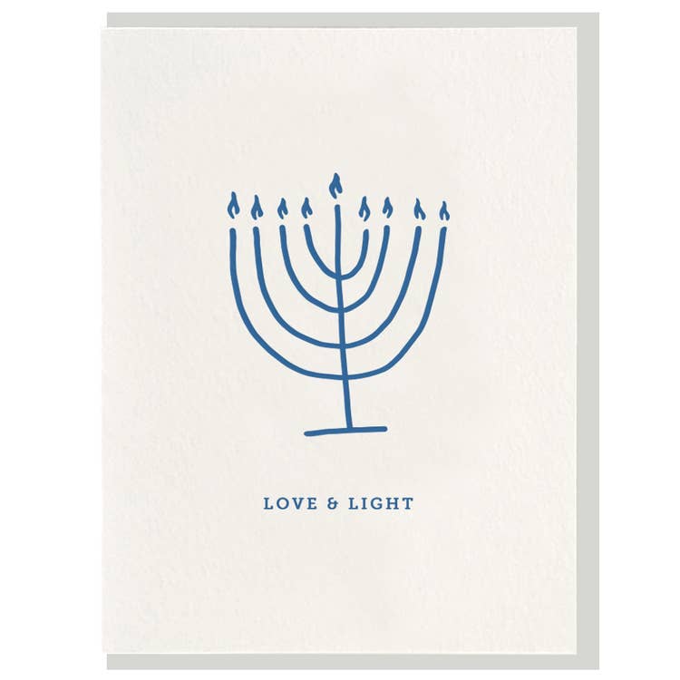 Love & Light - Letterpress Card