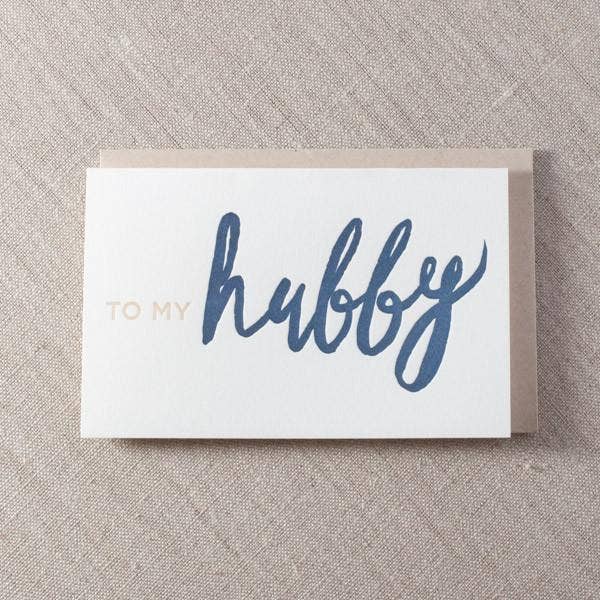 To My Hubby Greeting Card