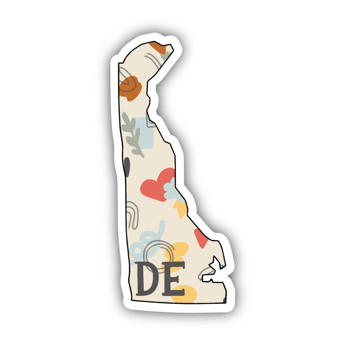 Delaware Abstract Pattern Sticker