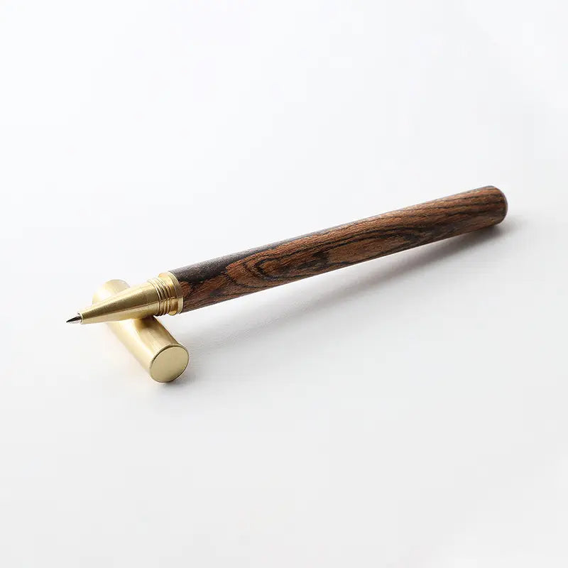 Brass & Wood Rollerball Pen