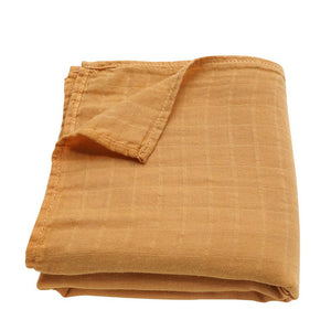 Muslin Swaddle Blanket (Ochre)