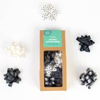 Eco Gift Bows • Artisanal Natural Cotton • Black & White Mix