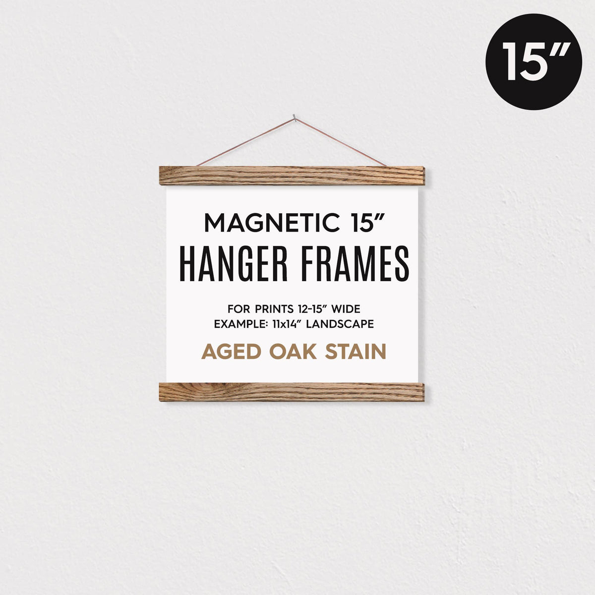 15" MAGNETIC Poster Hanger Frame for 11x14" Landscape