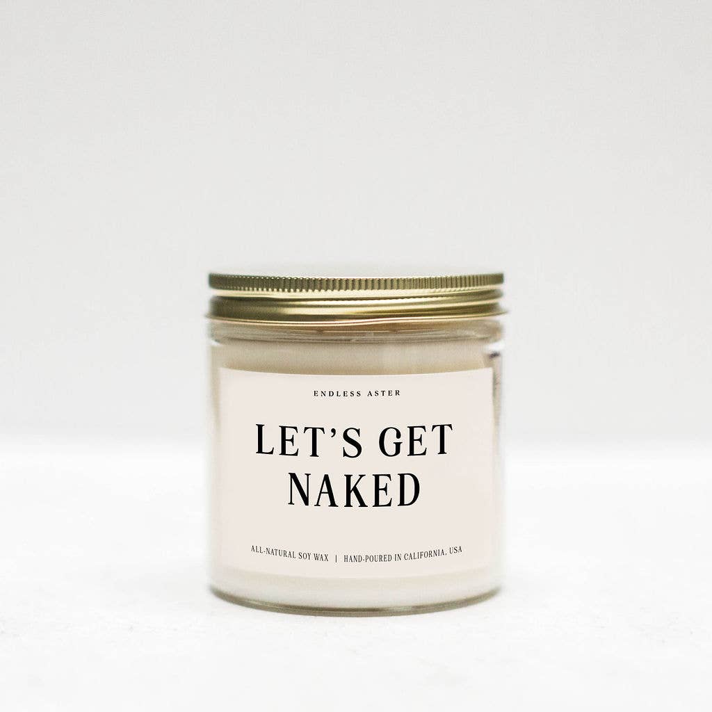 Lets Get Naked Candle