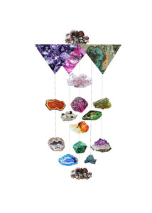 Rocks and Minerals Chandelier Card