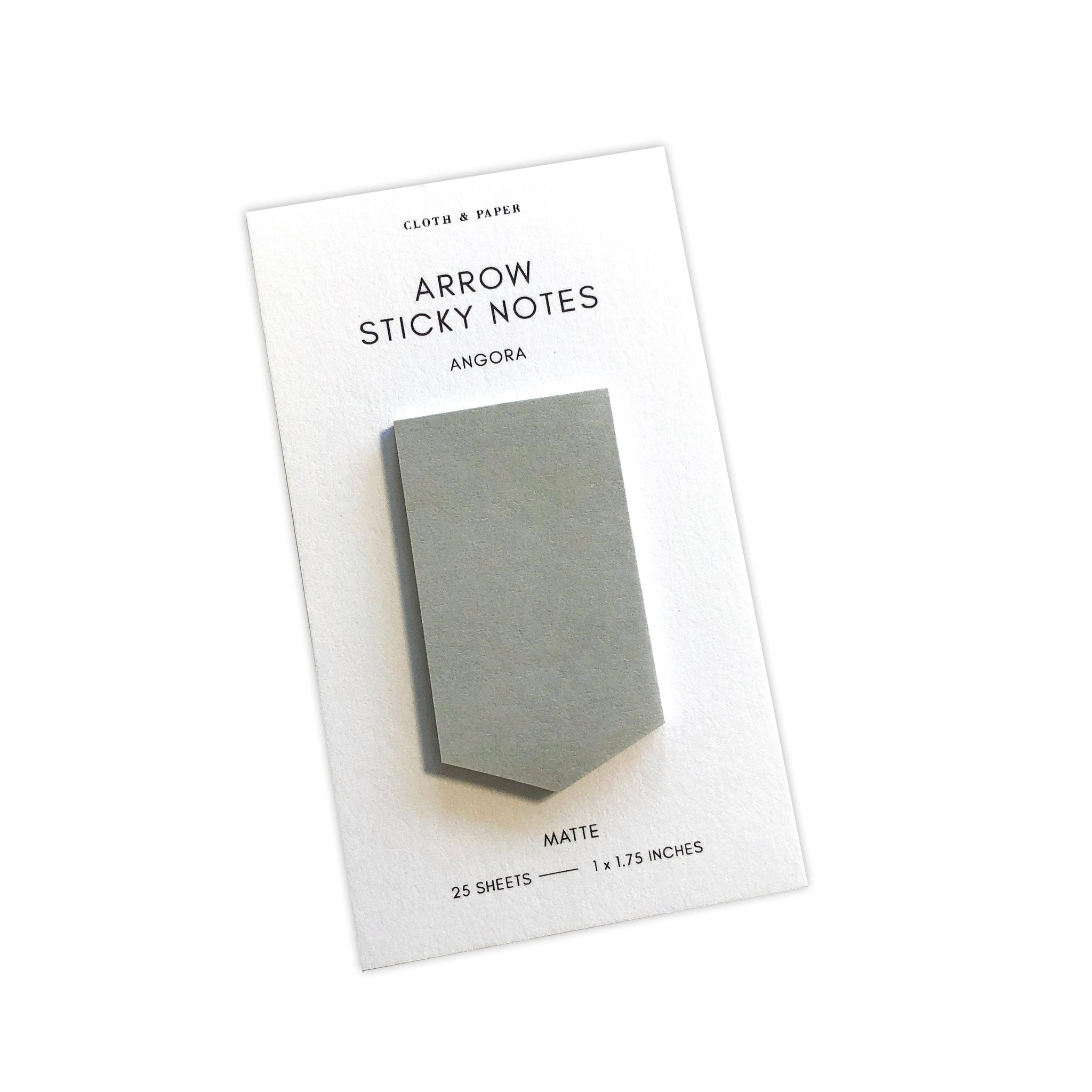Arrow Sticky Notes | Angora Gray
