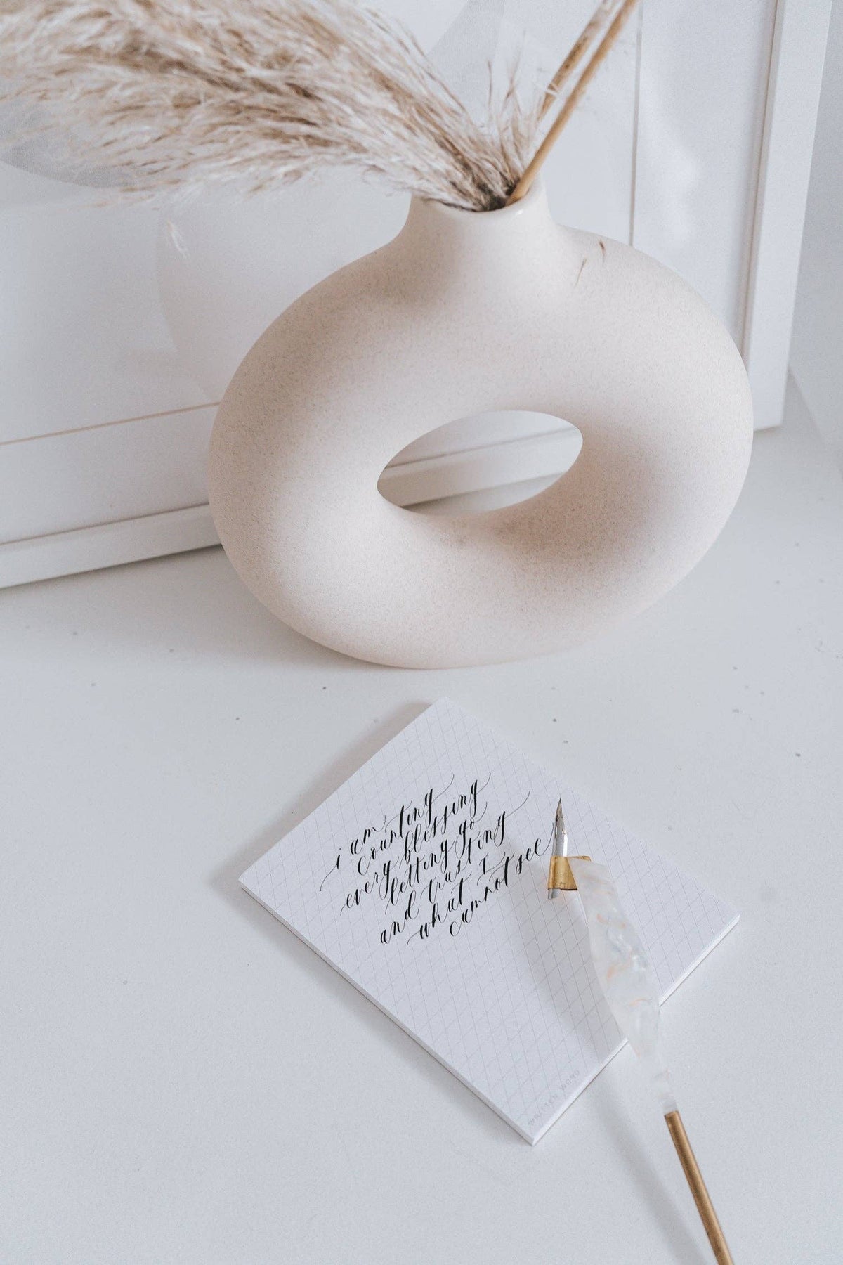 A5 Calligraphy Slanted Guide Notepad