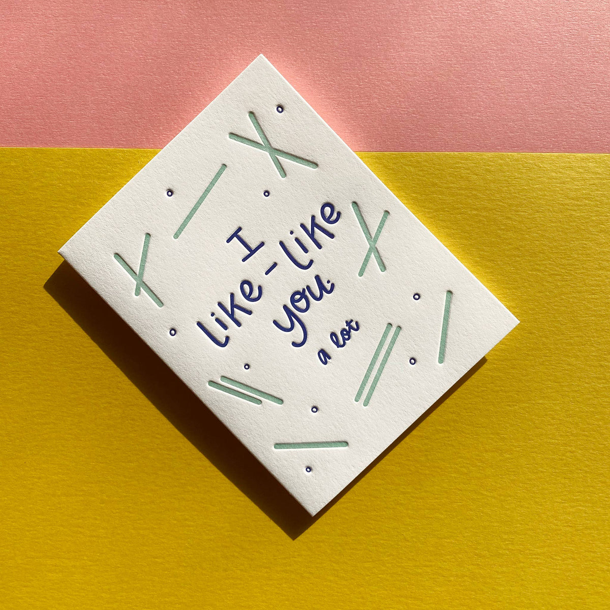 I Like Like You - Love + Anniversary card