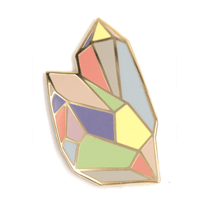 Rainbow Crystal Enamel Pin